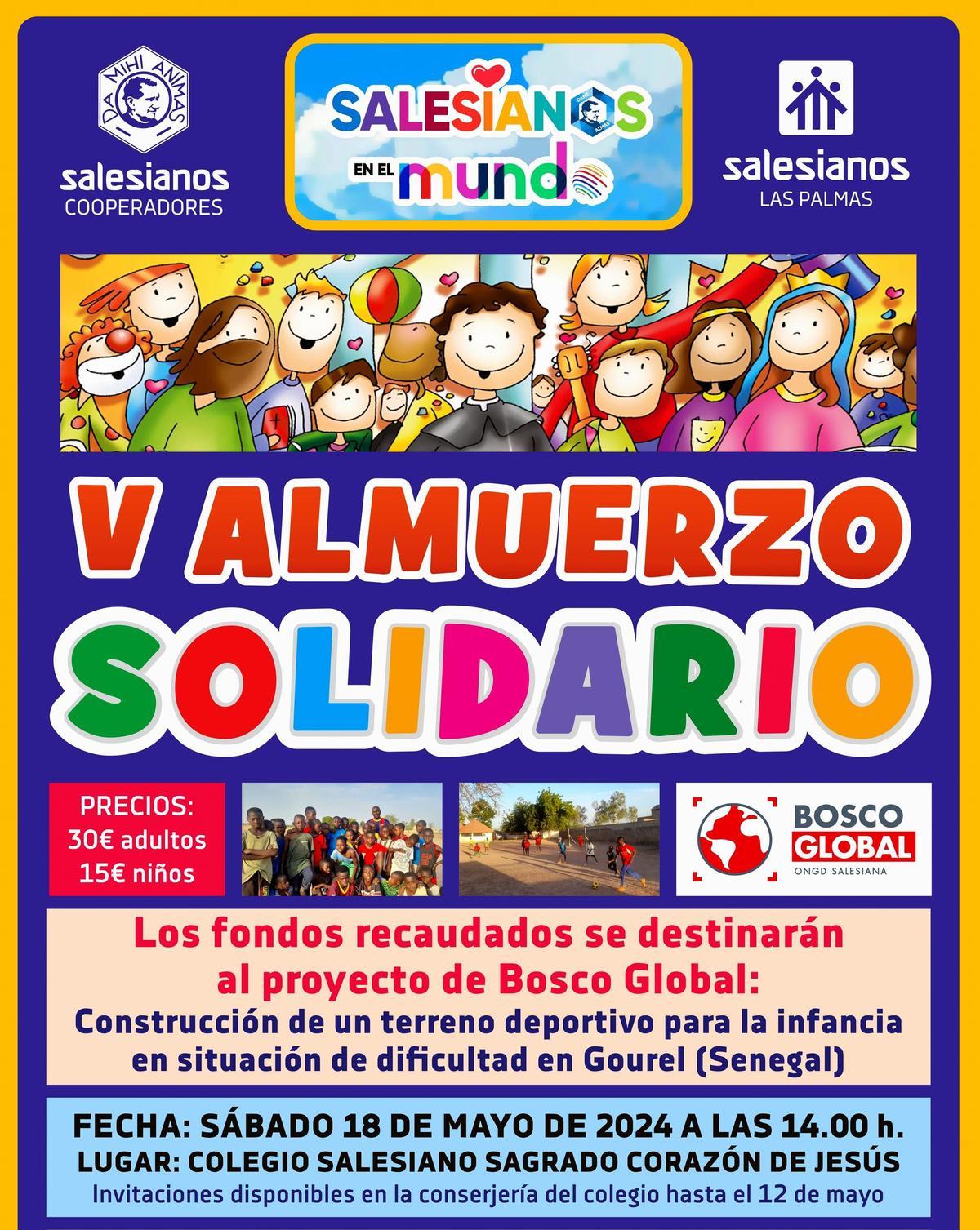 Cartel anunciador del evento solidario del próximo 18 de mayo.