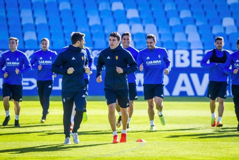 Sesión de entrenamiento del Real Zaragoza