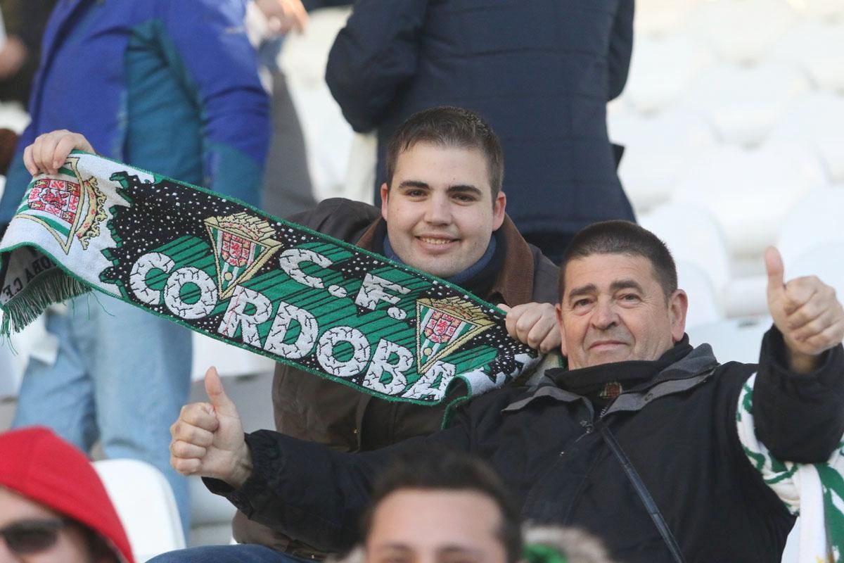 La afición blanquiverde en el Córdoba-Albacete