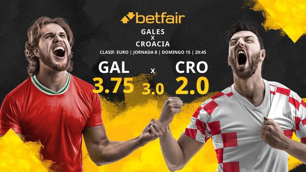 Gales vs. Croacia: horario, TV, estadísticas, clasificación y pronósticos