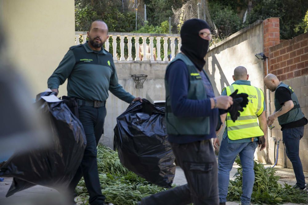 Operació antidroga de la Guàrdia Civil amb epicentre a Vidreres