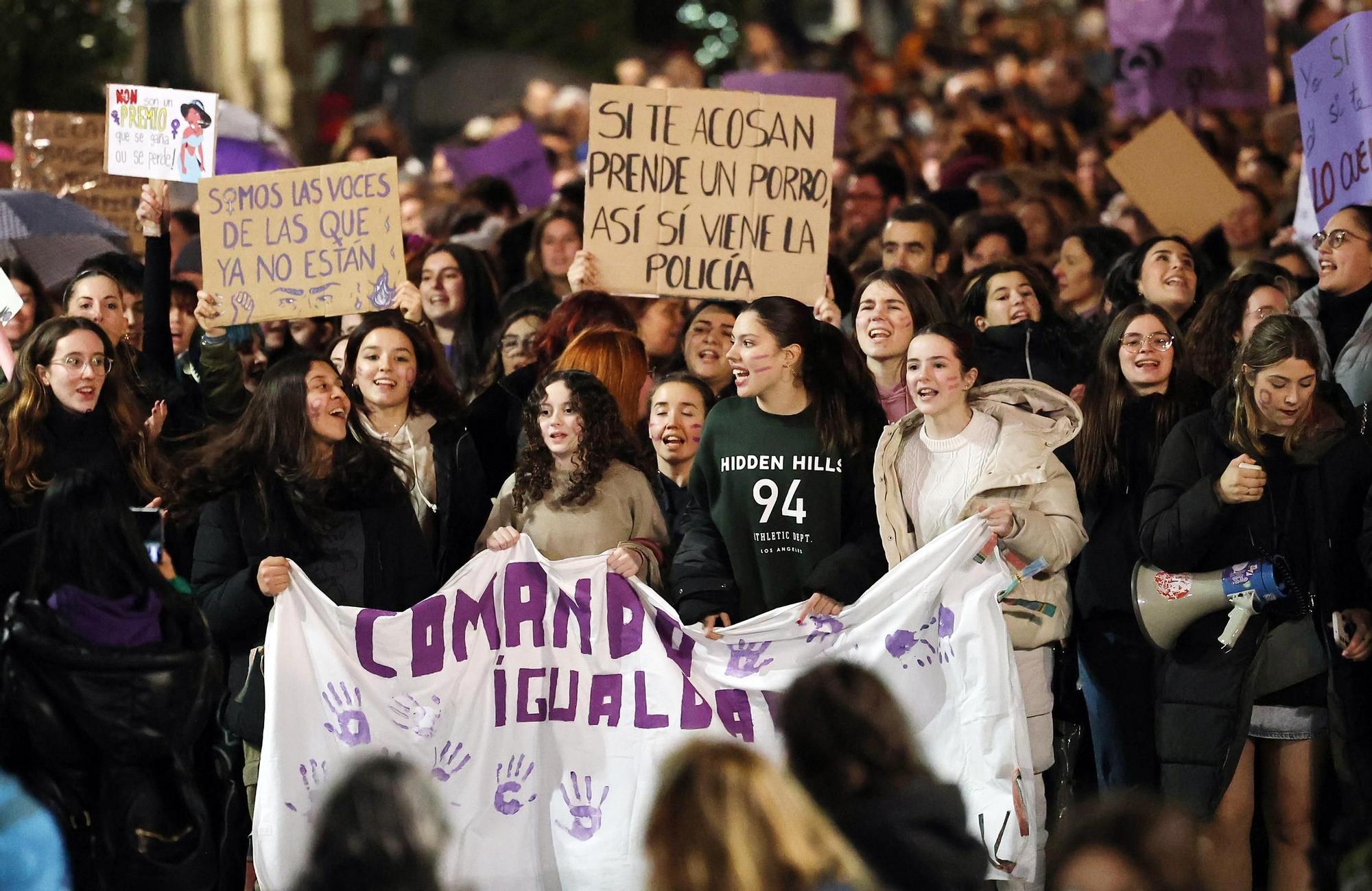 Las imágenes del 8M en Vigo