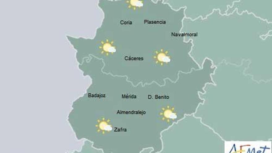 Tiempo estable el jueves y el viernes, y el sábado lluvias