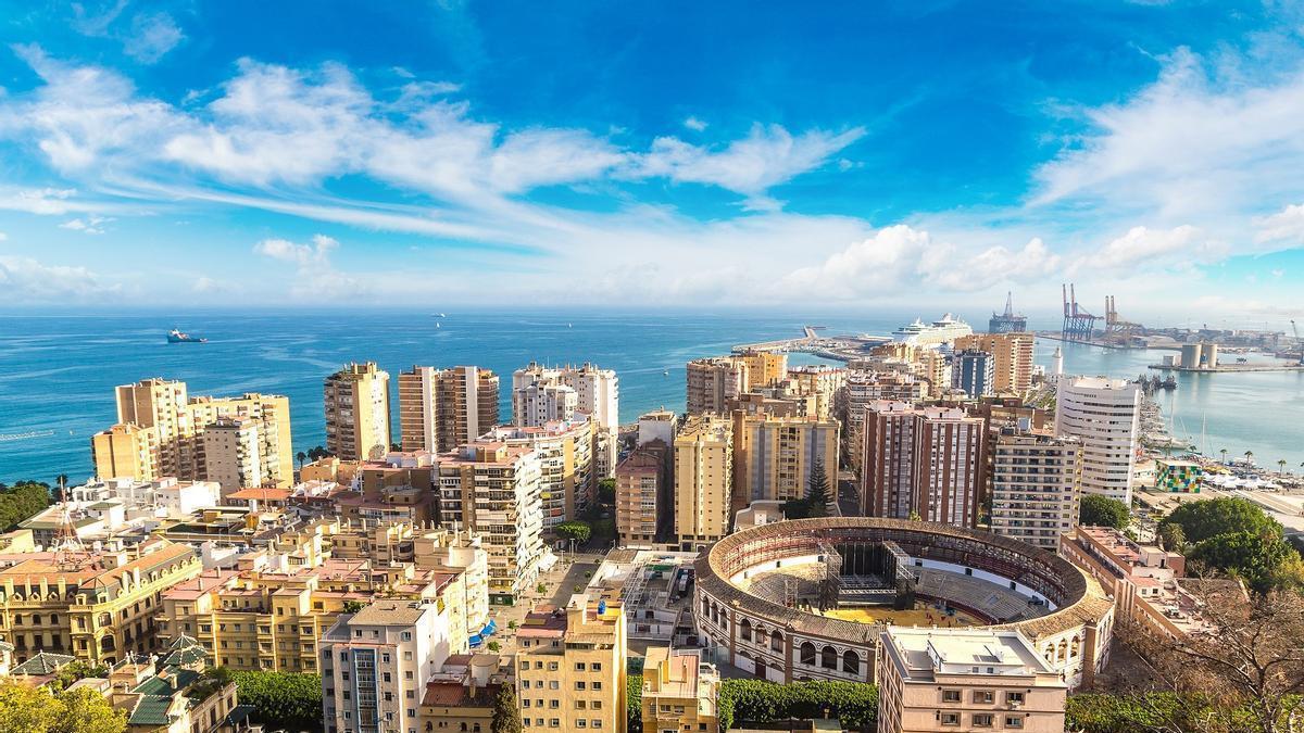 Una imagen de Málaga capital, en la que la británcia Howden ha abierto una nueva oficina.