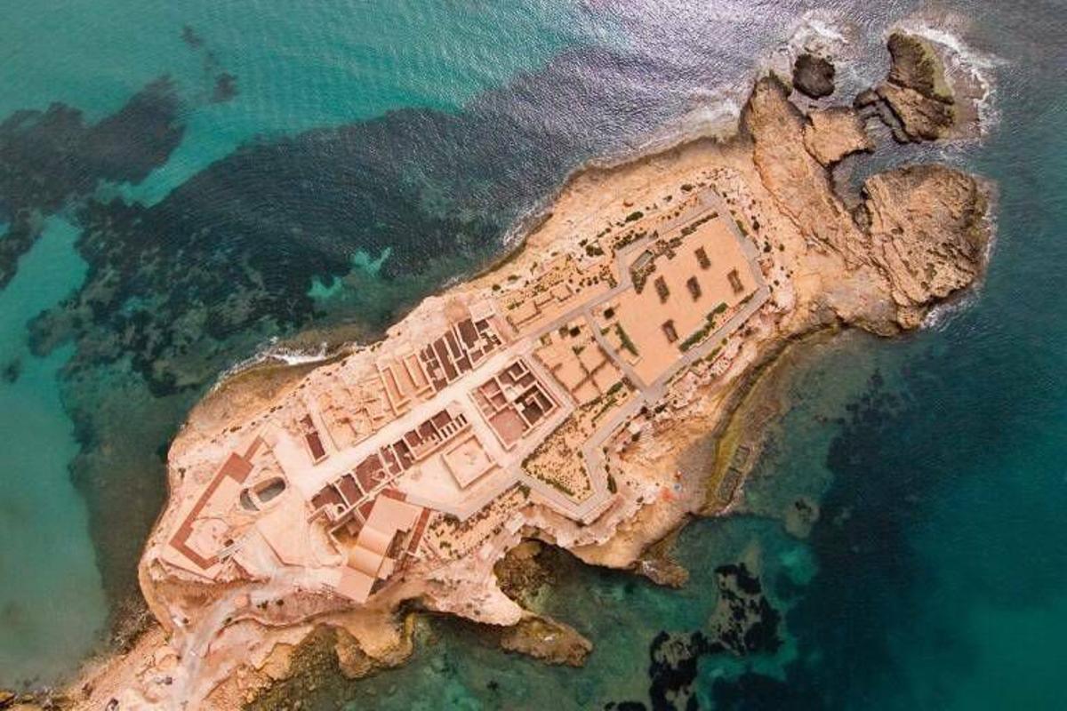 Vista aérea del yacimiento de La Illeta de El Campello.