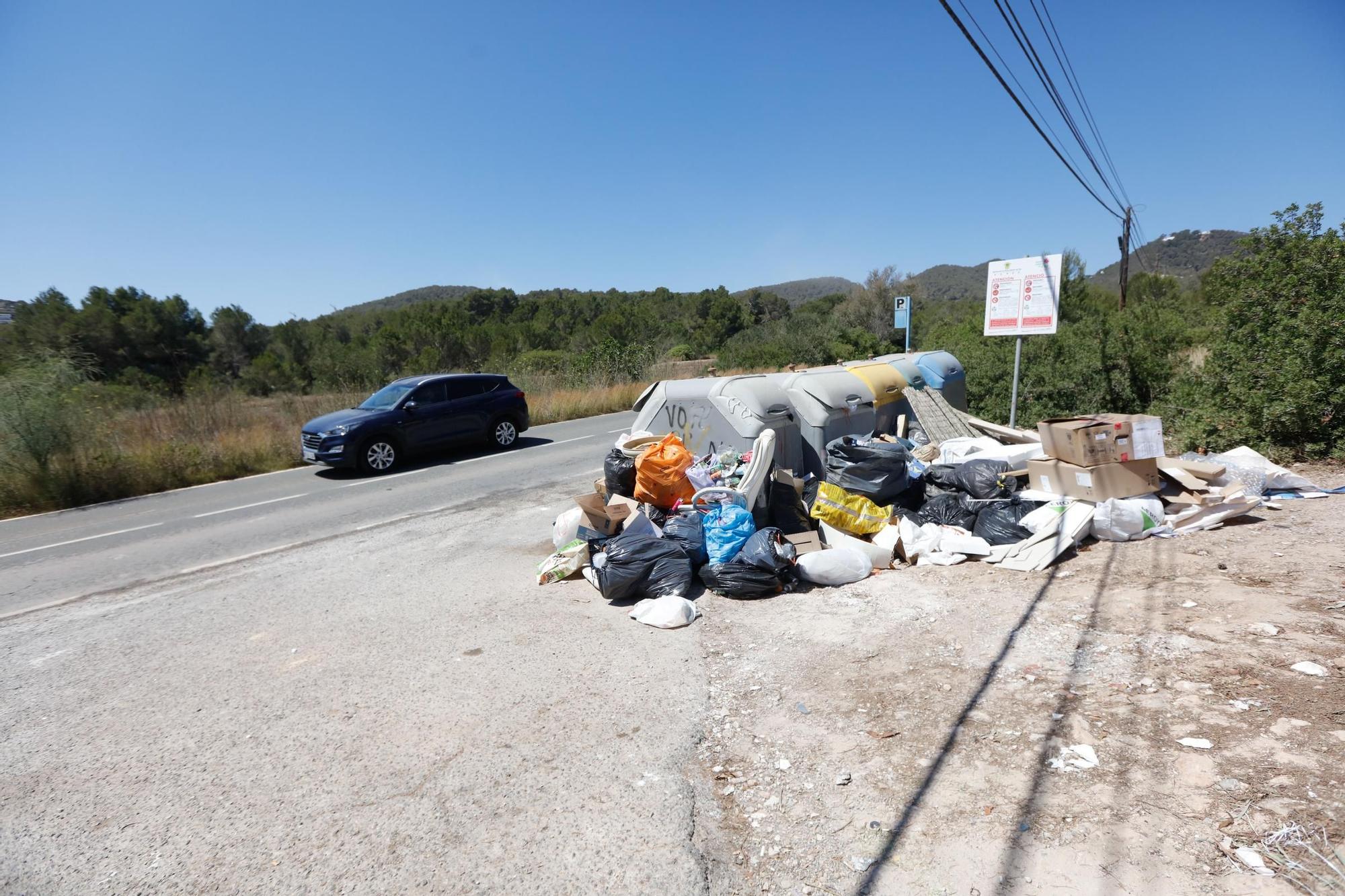 Primer día de huelga de basuras en Ibiza