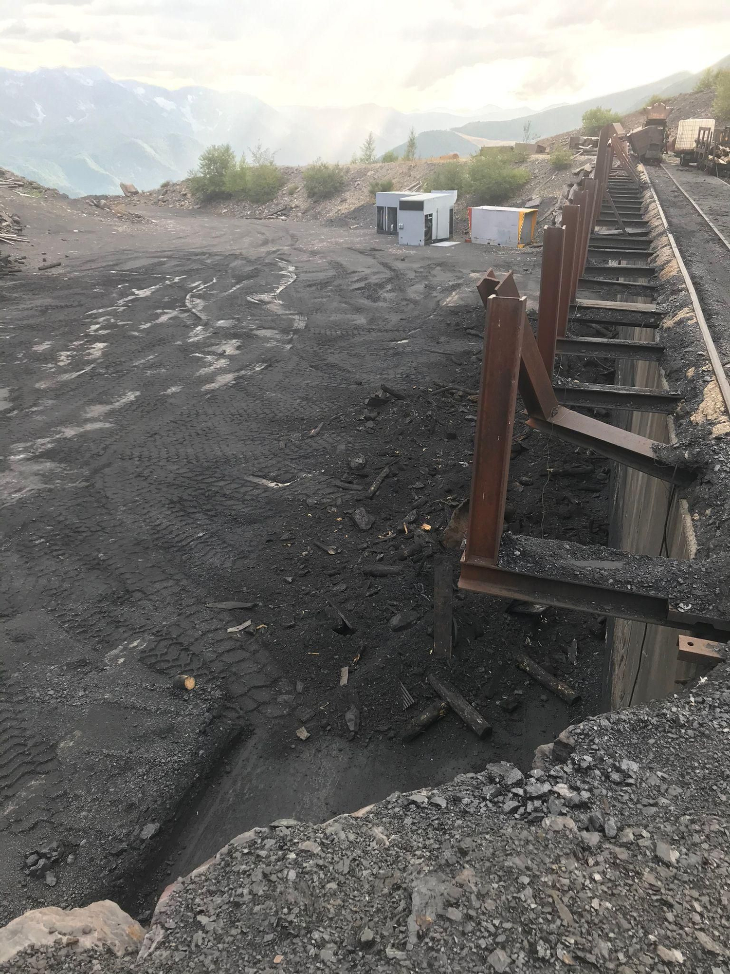 Las fotos de la mina de Cerredo tras el accidente de 2022