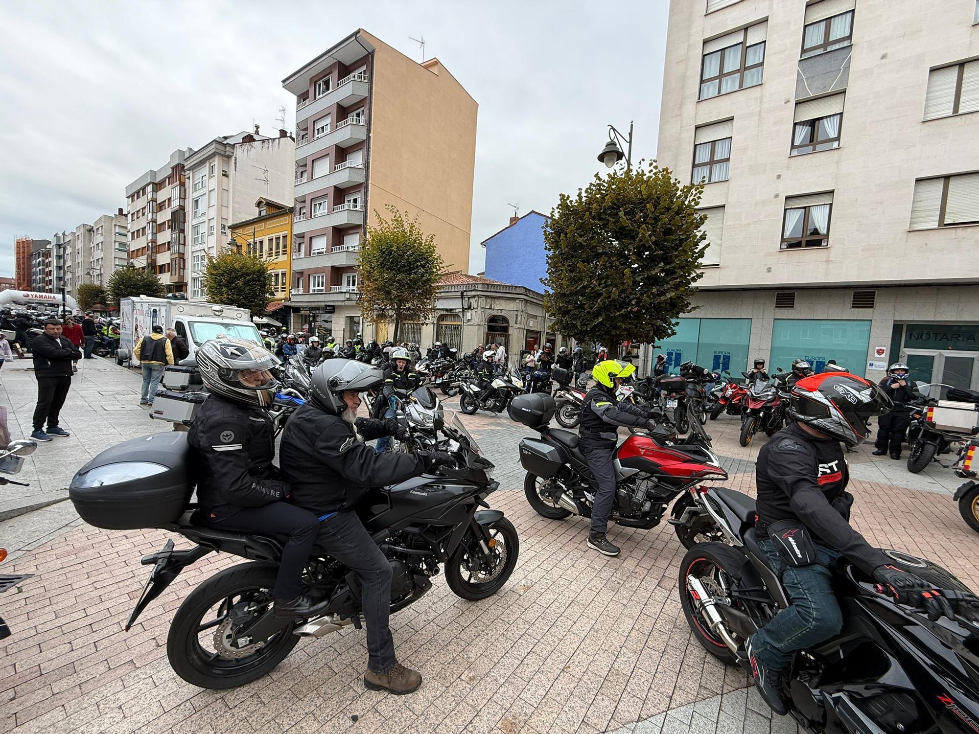 Así fue la primera salida del Motoencuentro Solidario en Siero