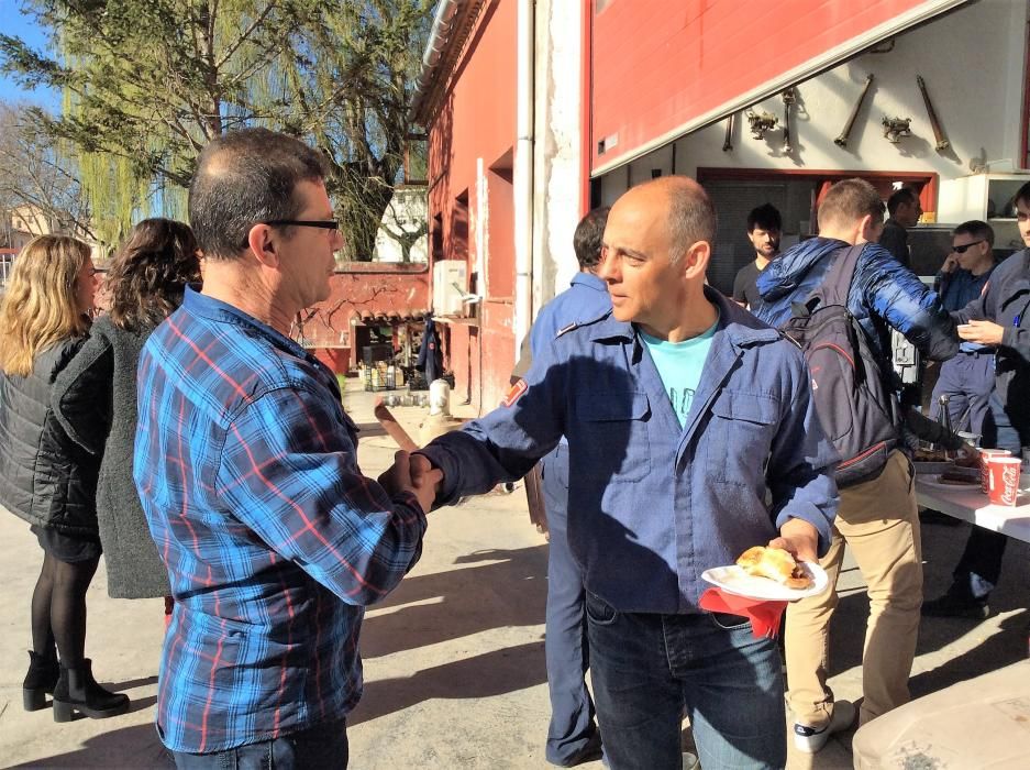 Esmorzar reivindicatiu dels Bombers de Figueres