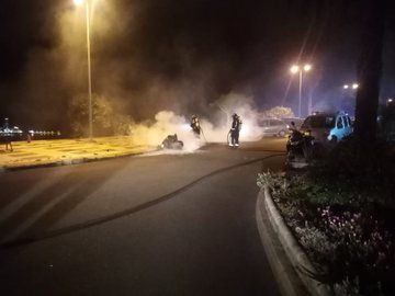 Incendio de contenedores en CIudad Alta