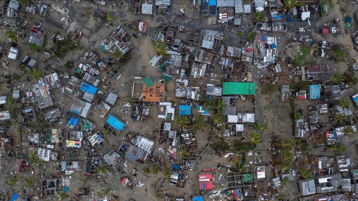 el ciclón Idai en Mozambique