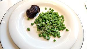 Los guisantes del restaurante Hispania.