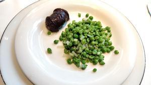 Los guisantes del restaurante Hispania.