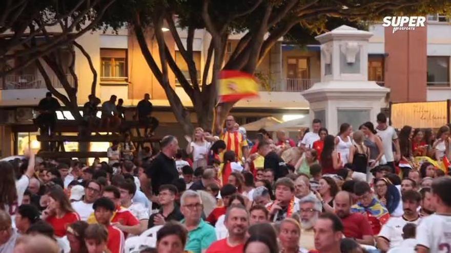 Momentos de tensión en Foios durante la final del Mundial