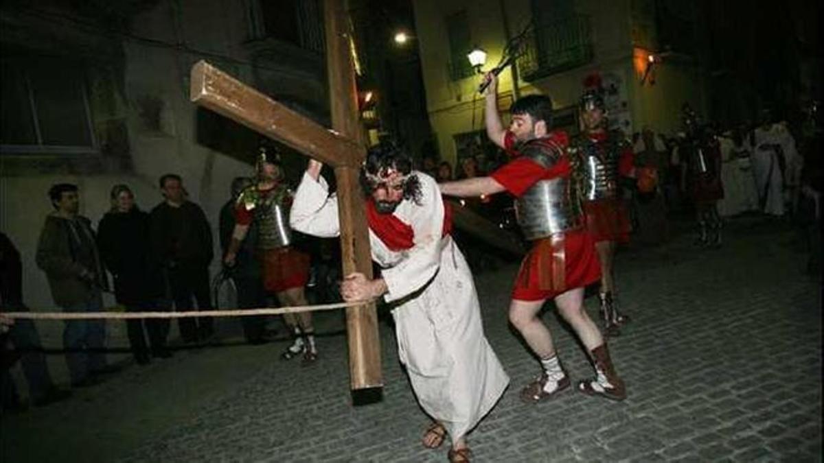 El Via Crucis de Castelló d'Empúries, en una passada edició.