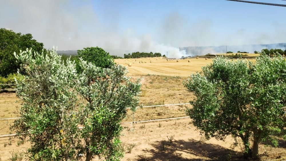 Incendi a Rajadell.