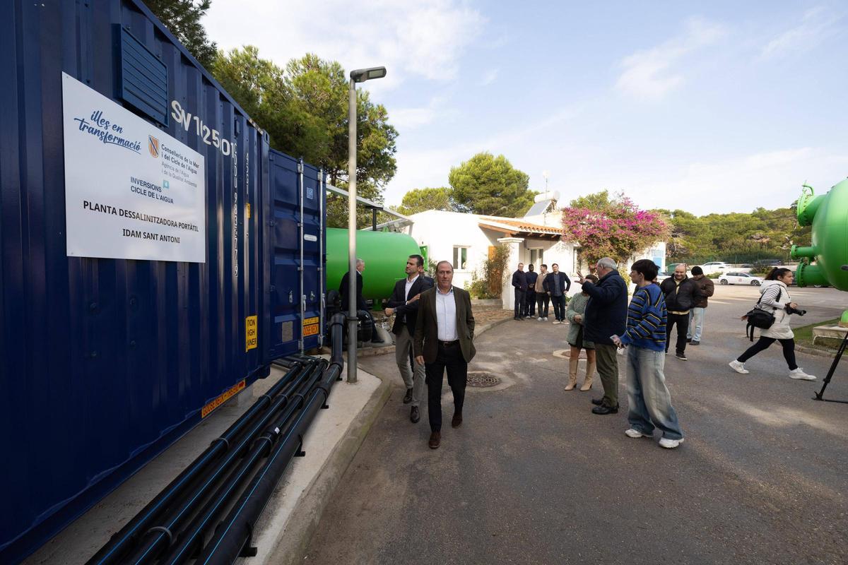 Todas las imágenes de la puesta en marcha de la desaladora de Sant Antoni