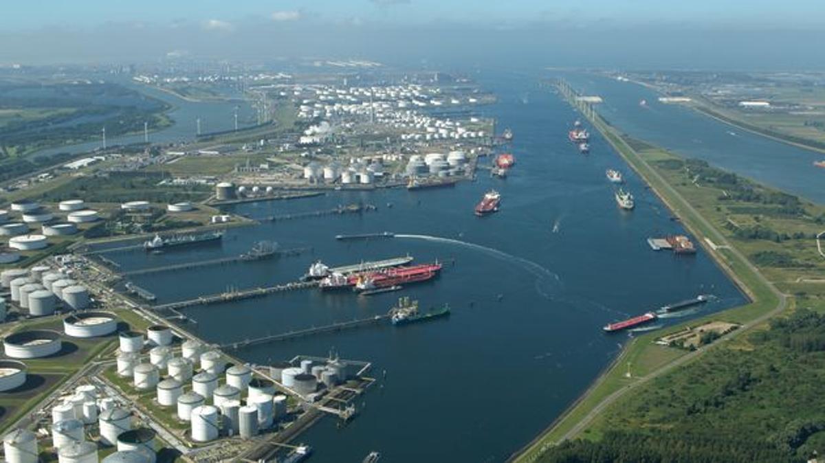 Imagen del Puerto de Róterdam, en Países Bajos. 