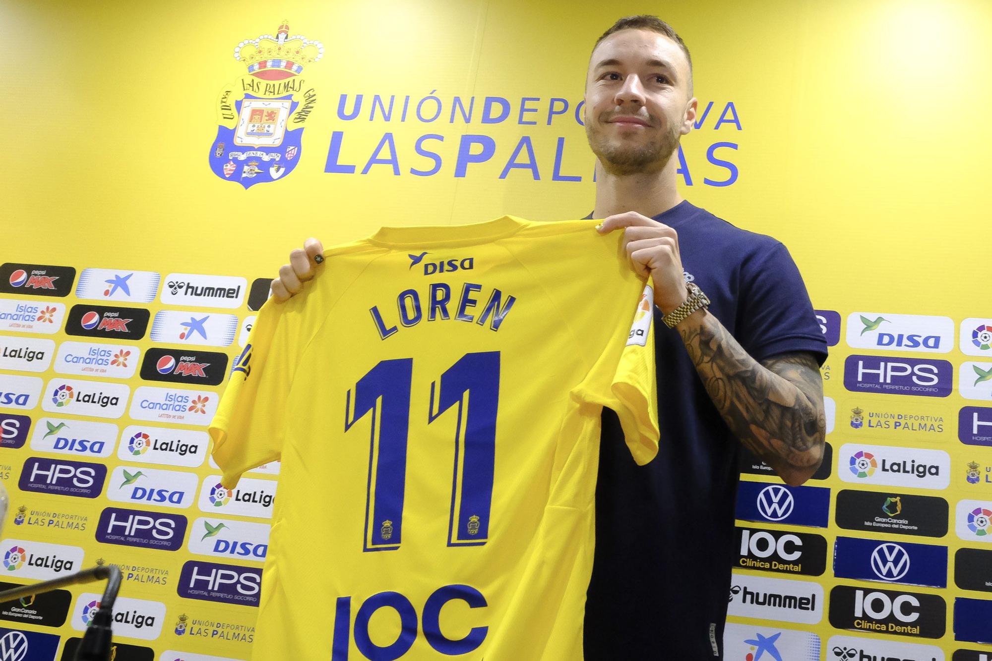 Presentación de Loren, nuevo jugador de la UD Las Palmas