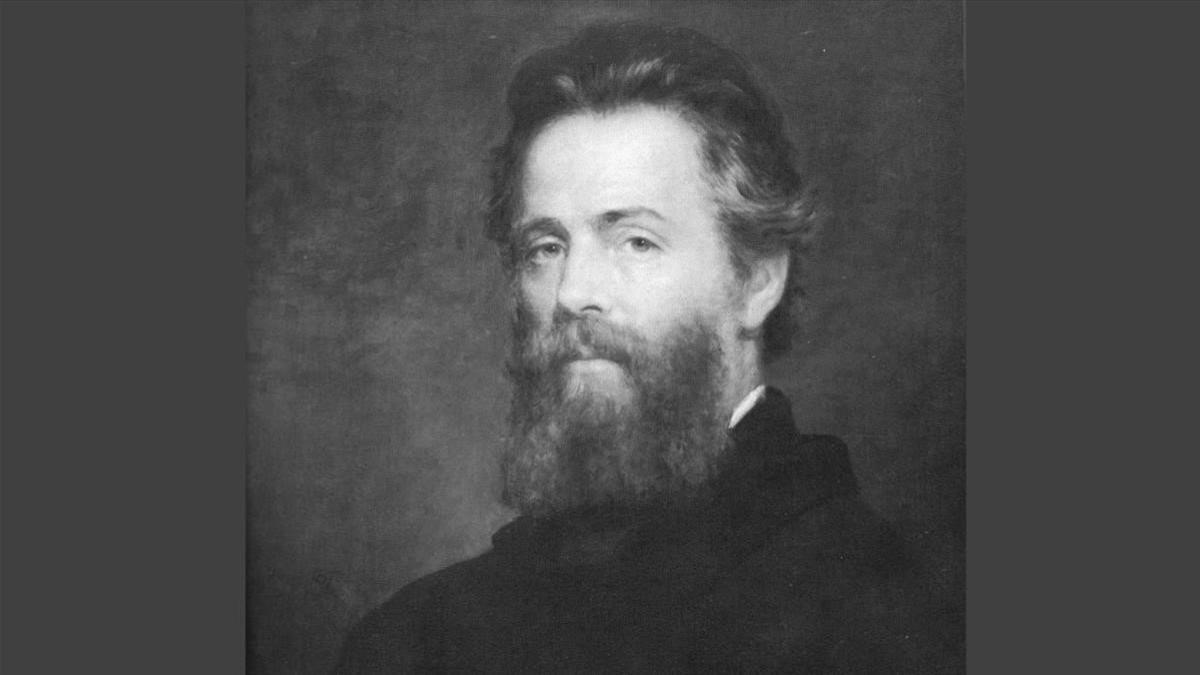 Un retrato de 1860 de Herman Melville.