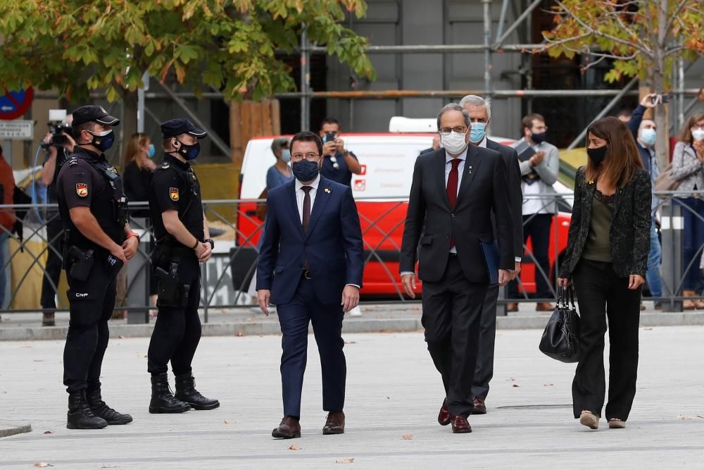 Arribada de Quim Torra al Tribunal Suprem