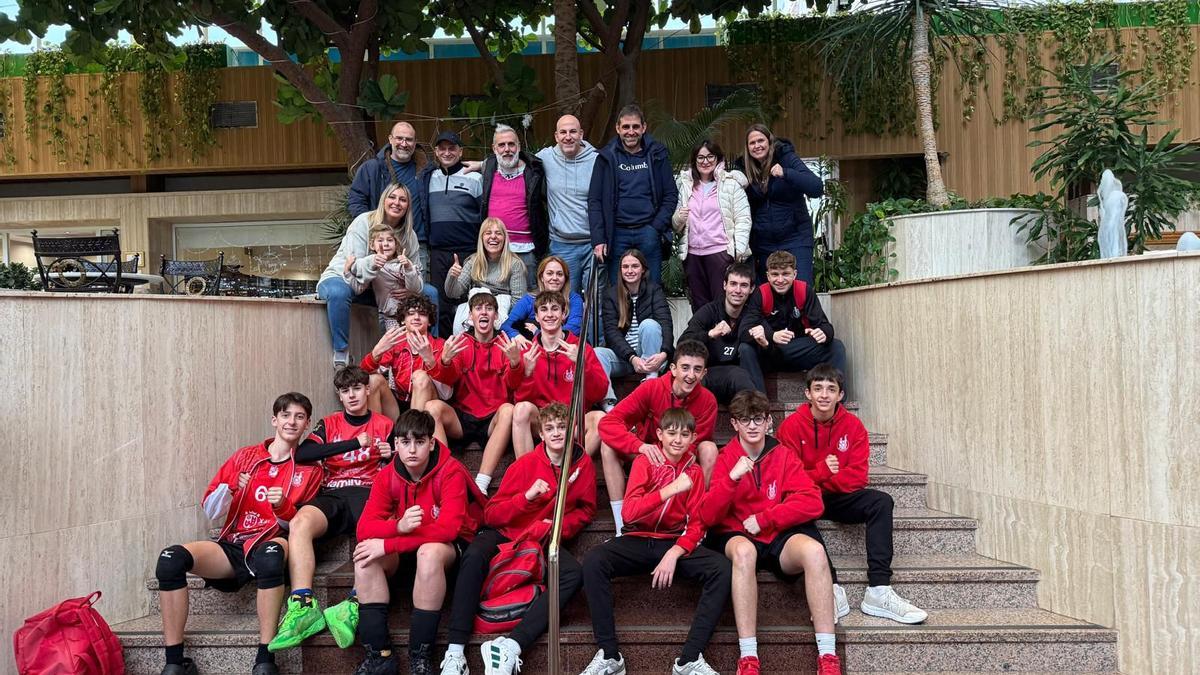 El Xàtiva Voleibol cadete masculino en la Copa de España en Almería.