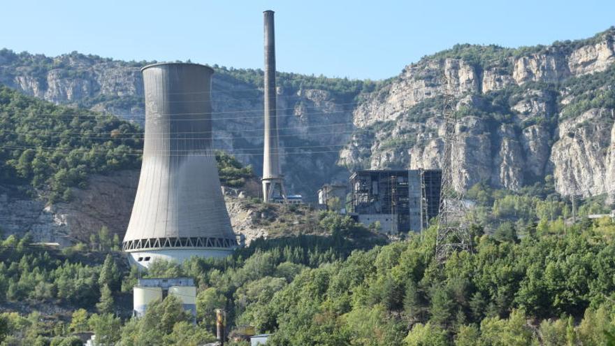 Estat actual de les instal·lacions  de la central tèrmica de Cercs