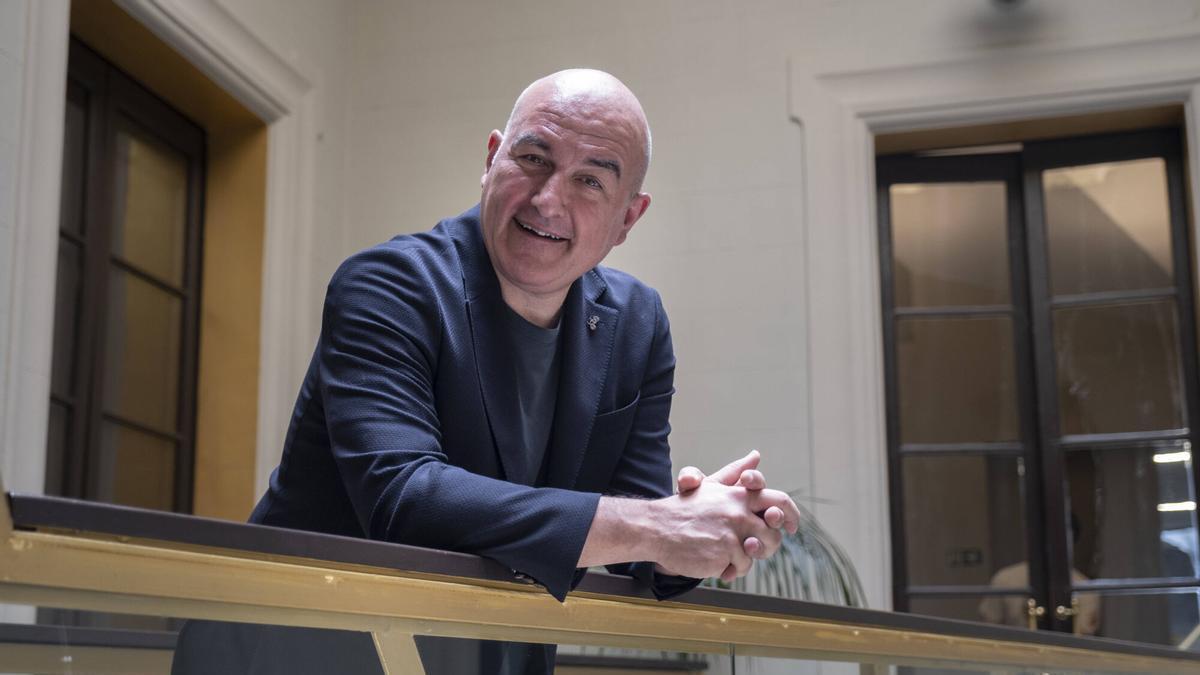 El tècnic santfruitosenc d'adopció després de la presentació del partit