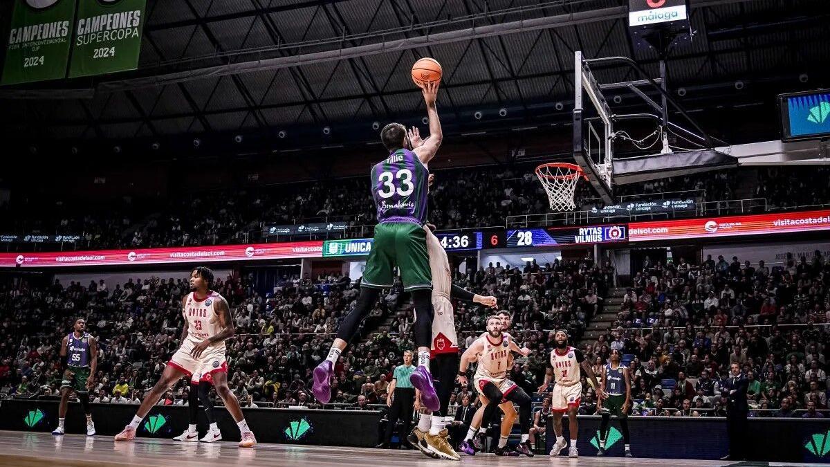 El Unicaja ganó al Rytas Vilnius en el Carpena.