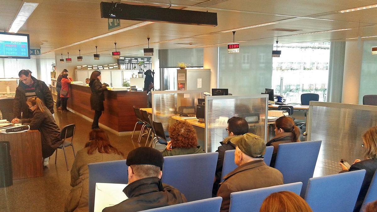 Oficina de la Axencia Tributaria de Galicia, en Vigo.