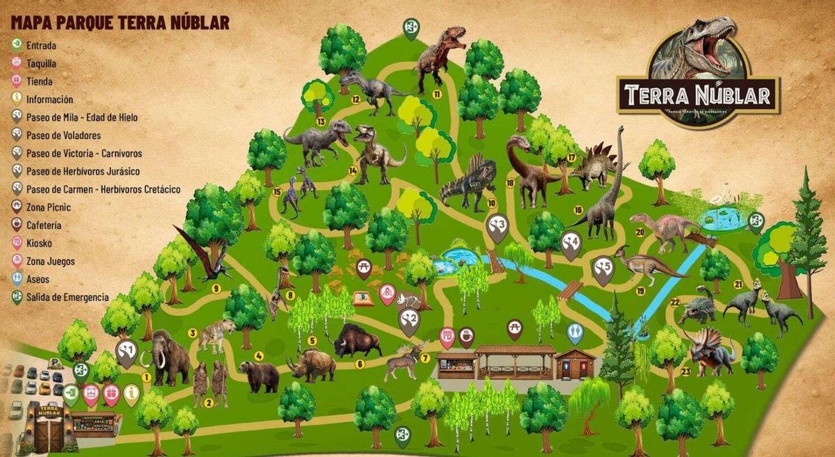 Mapa de Terra Núblar, en Outeiro de Rei (Lugo)