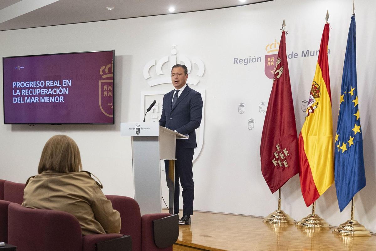 El consejero de Presidencia, Portavocía, Acción Exterior y Emergencias, Marcos Ortuño, este miércoles.