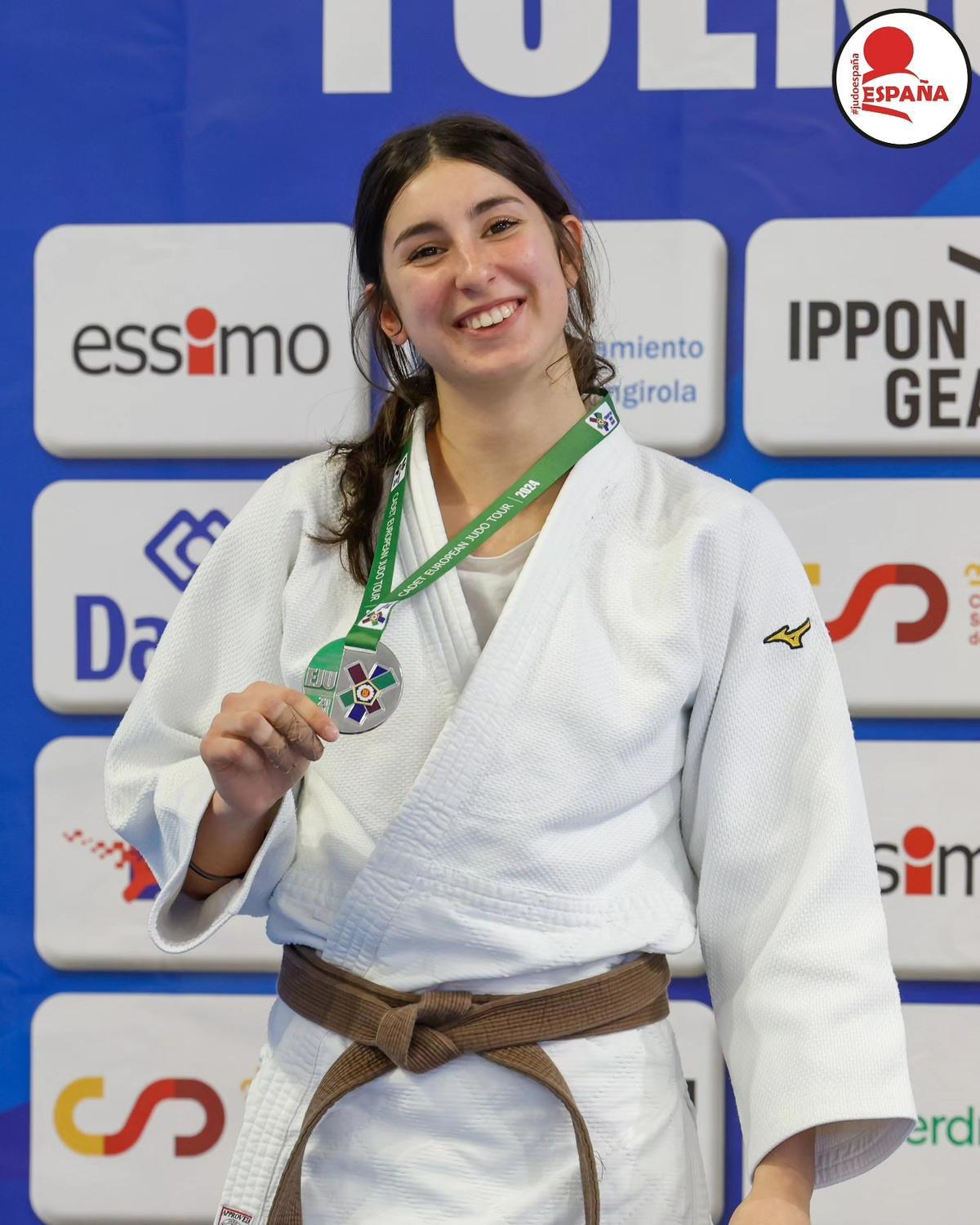 Martina Obrador fue subcampeona (-63 kg).