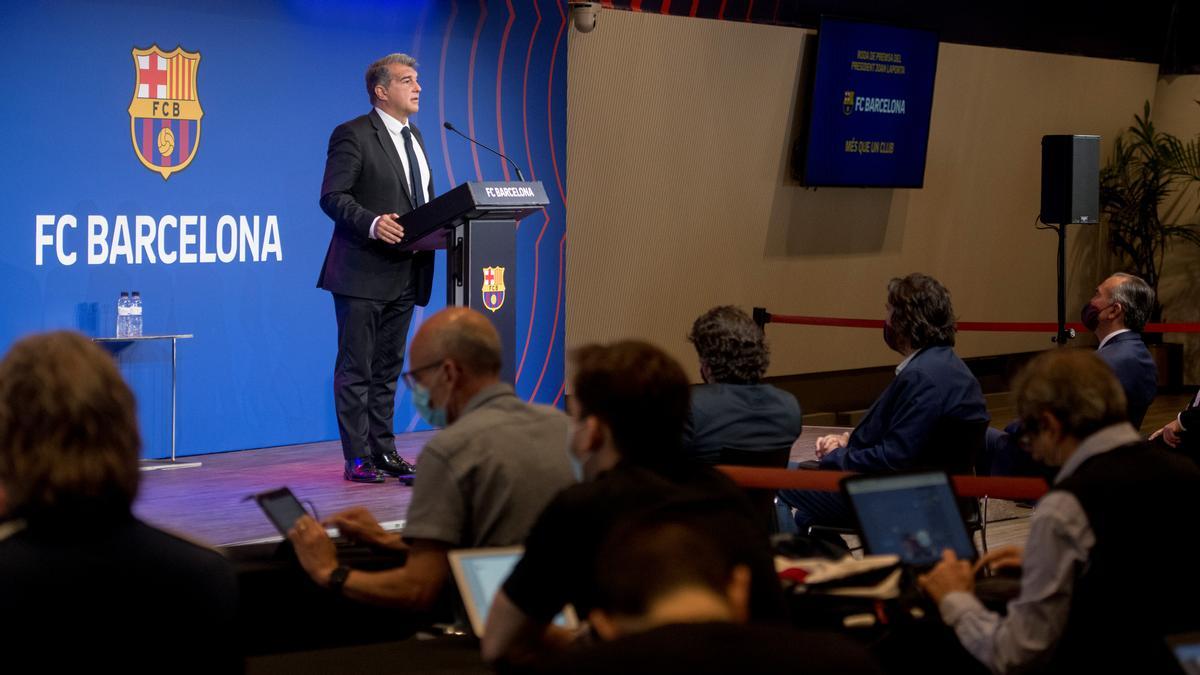 La intervención de Laporta en el Auditori 1899.