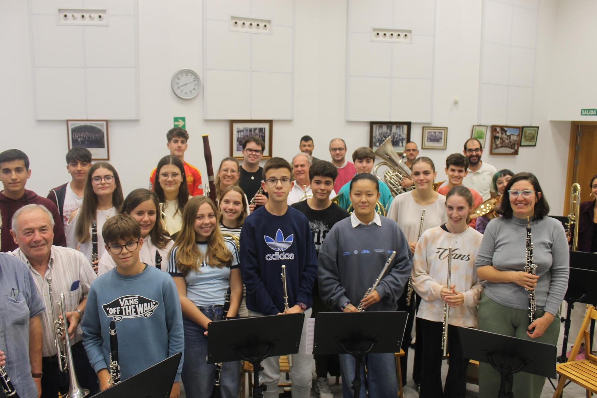 Ensayo de la Banda de Música de Siero