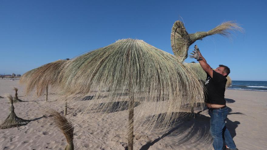 Todo listo para abrir los chiringuitos de la Patacona
