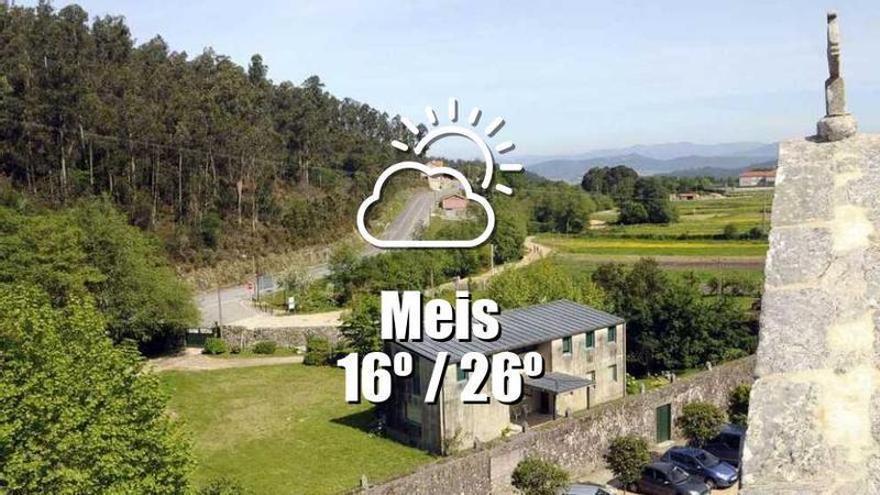 El tiempo en Meis: previsión meteorológica para hoy, sábado 30 de mayo