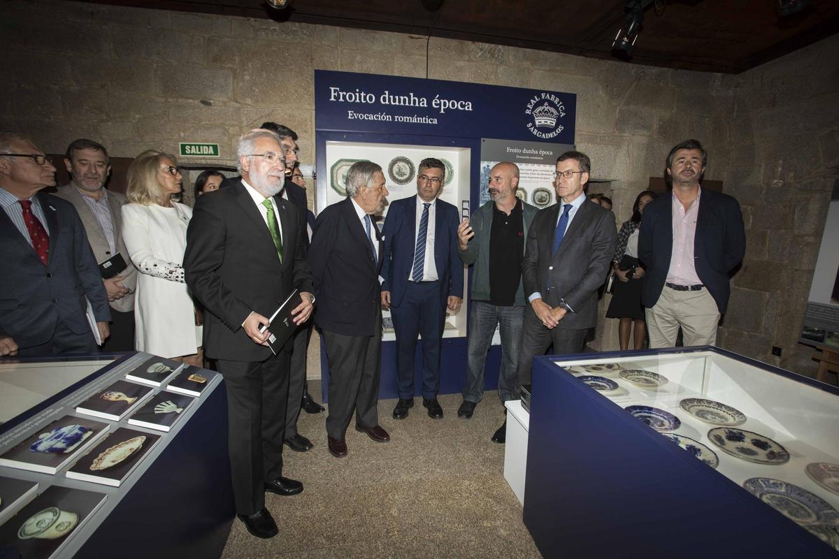 Inauguración de la exposición de Sargadelos en 2017 en el albergue de la Casa da Torre de Redondela.