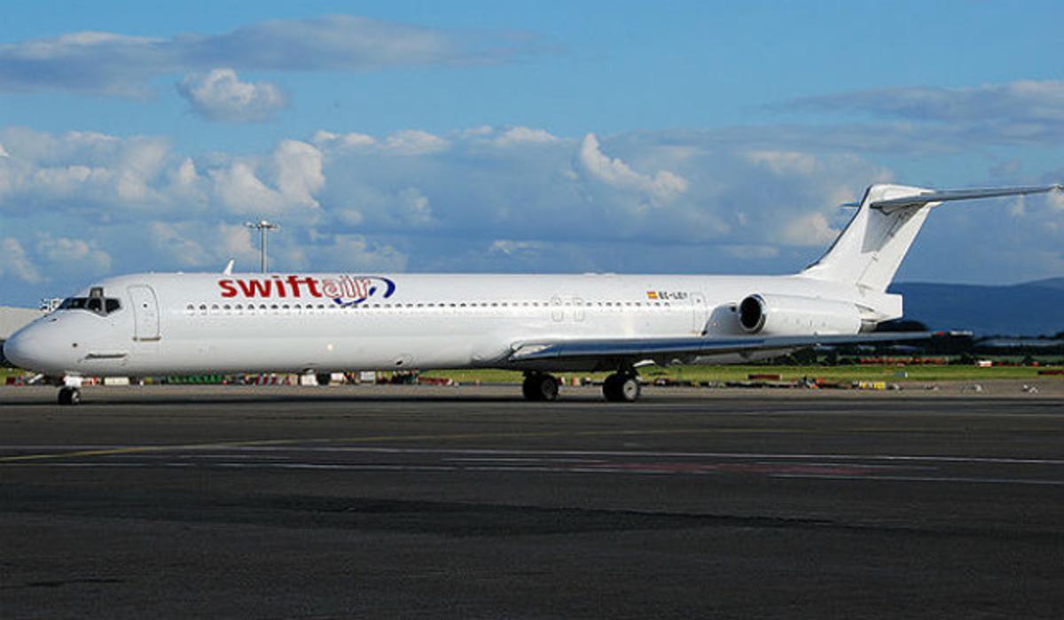 Un avió de la companyia Swiftair.