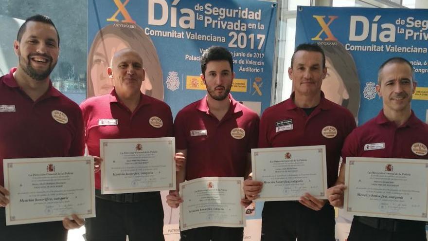 El equipo de seguridad del Hospital Universitario de Elda