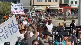 Manifestación en Telde contra las jaulas marinas