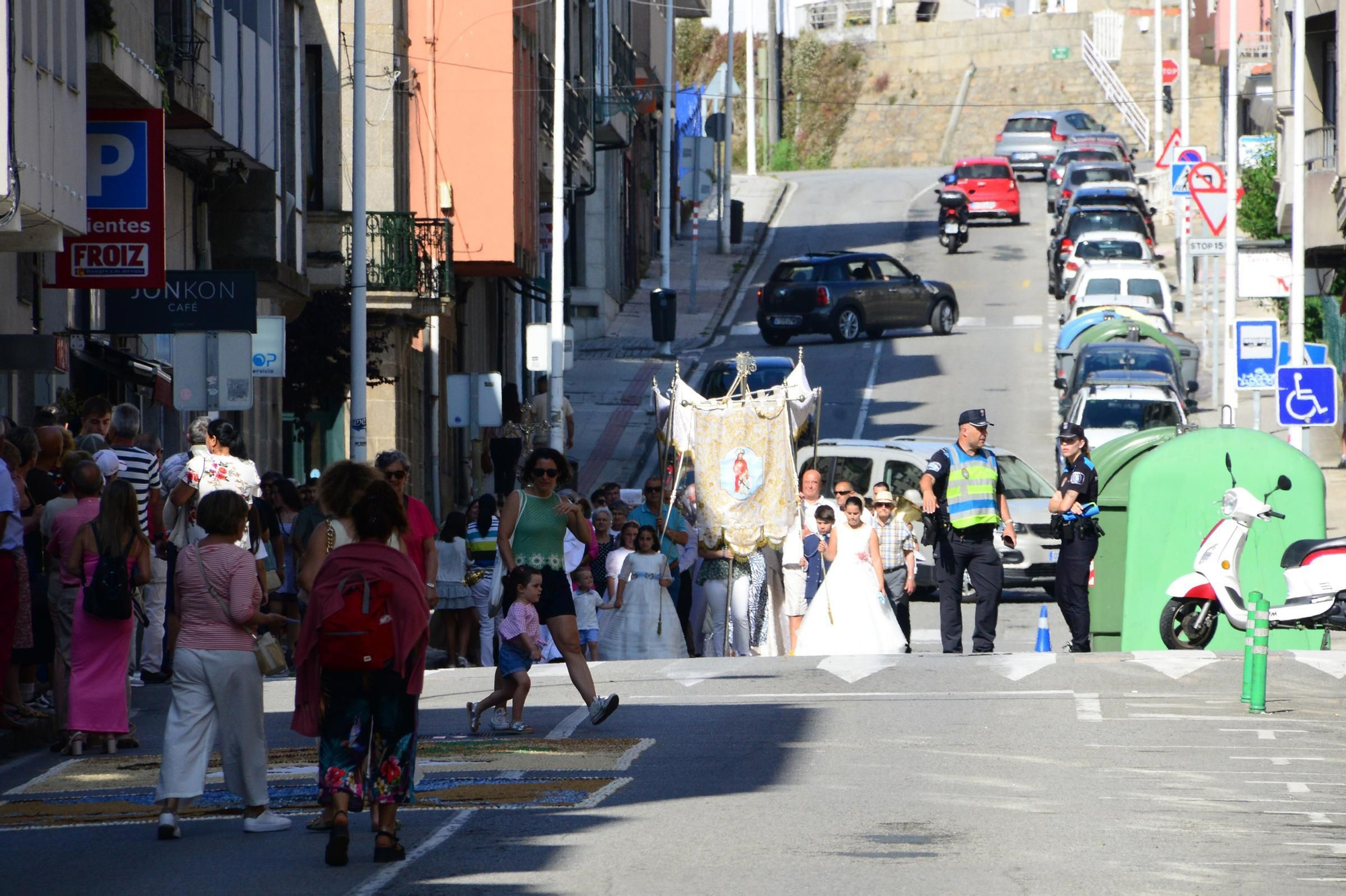 La procesión del Corpus en Bueu