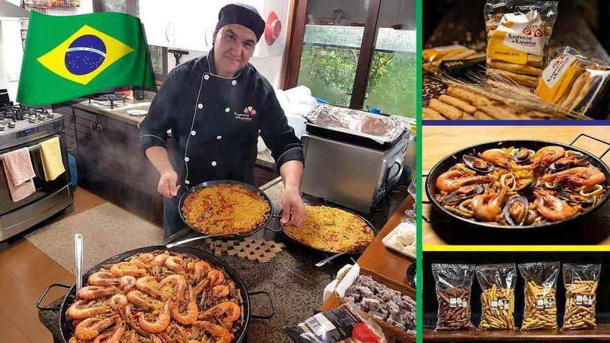 Las rosquilletas, pelotas de fraile y coca de tomate de Castellón llegan a Brasil