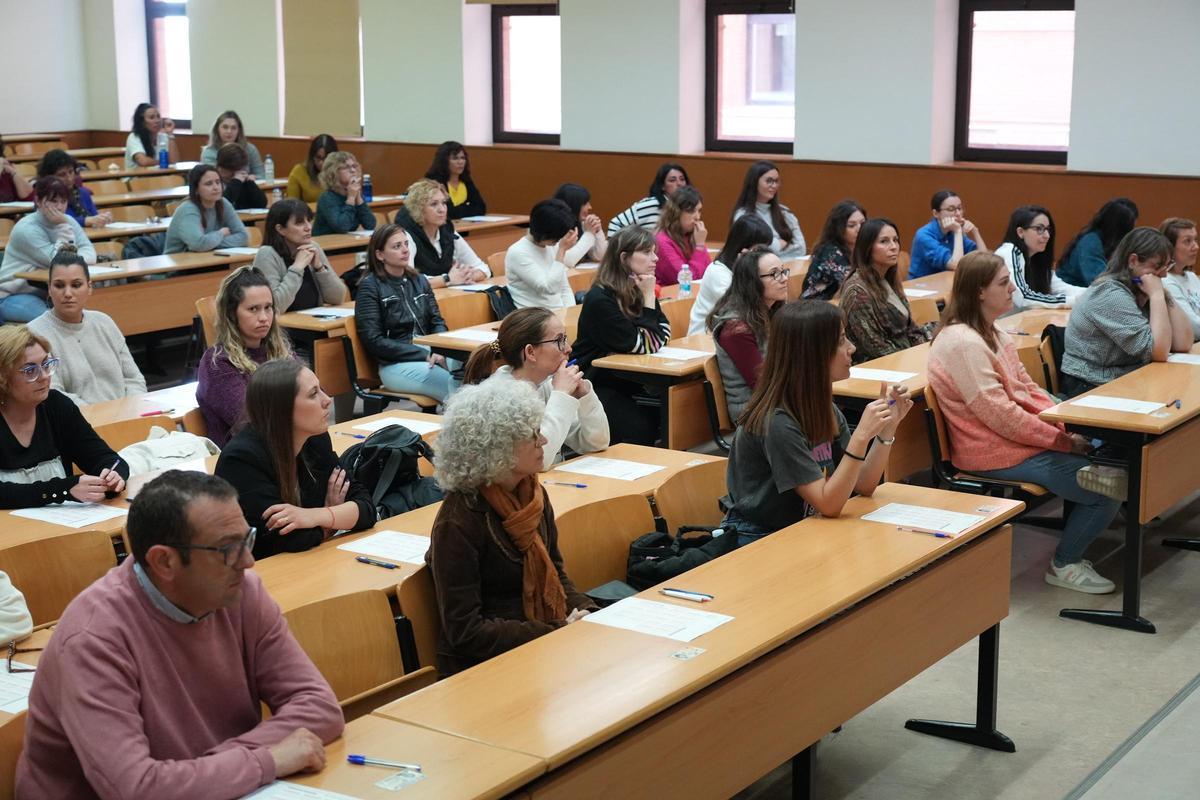 Exámenes de oposición de auxiliares de Enfermería del Consorcio Provincial, el pasado 2024.