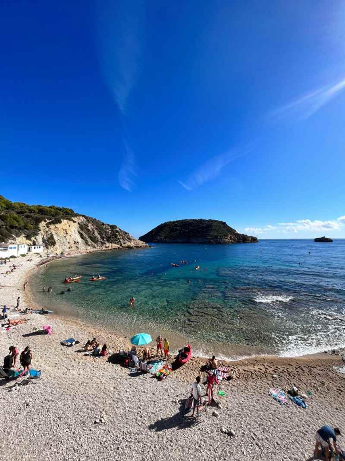 Cala El Portixol en Xavea, superreconocible