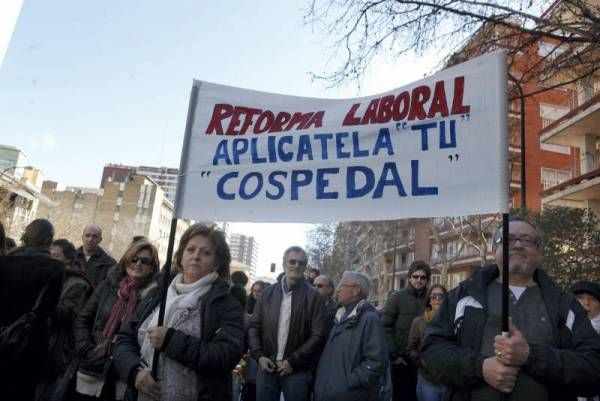 Las imágenes de la manifestación en Zaragoza