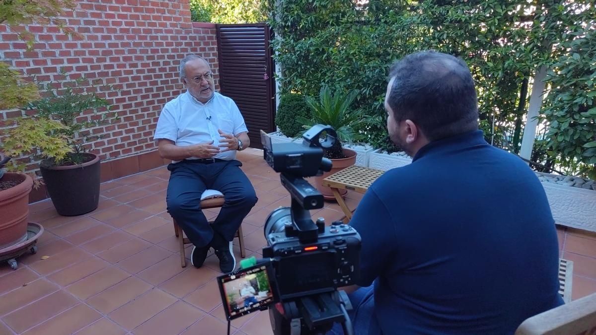 Instante de la entrevista de Alfredo Relaño con SPORT.