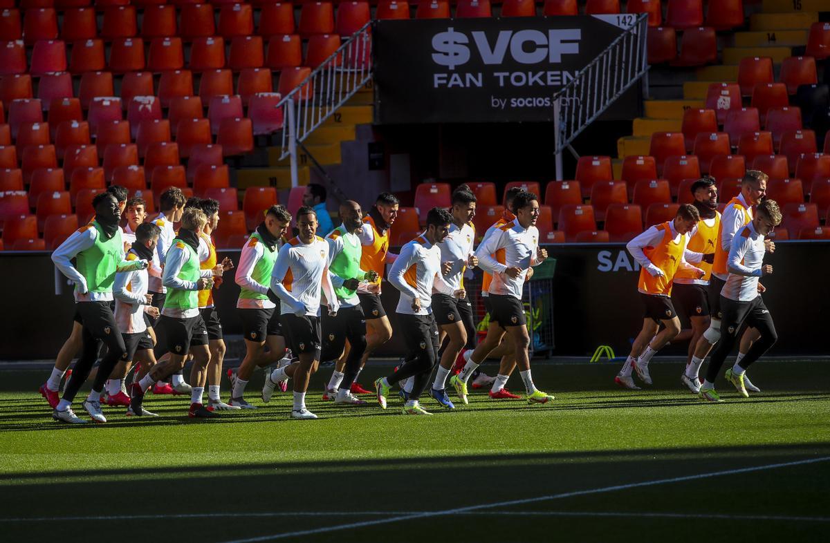 Así ha sido el entrenamiento de hoy del Valencia CF - Superdeporte