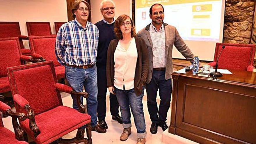 Presentación de la nueva web, ayer, en A Coruña.