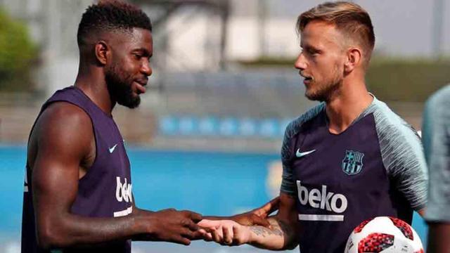 Umtiti y Rakitic han hecho las paces